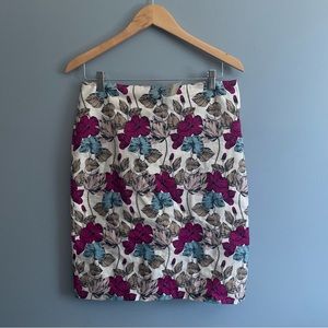 ANN TAYLOR floral pencil skirt